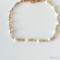 Bracelet fin petites perles blanc - Bijou précieux