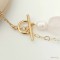 Collier quartz rose perles culture Cascade - Bijou créateur