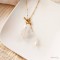Collier quartz rose perles culture Cascade - Bijou créateur