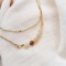 Collier double rang Lunaïa - Pierre de lune bohème chic