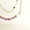 Collier double rang Amélia - Améthyste bohème chic