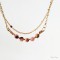Collier double rang Rosalia - Rhodochrosite bohème chic