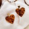 Boucles d'oreilles "Cœur Sauvage" - Bijou tendance inspiration léopard 