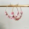 Créoles rose "Candy summer" Boucles d'oreille bohèmes