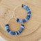 Créoles bleues "Candy summer" Boucles d'oreille bohèmes