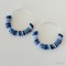 Créoles bleues "Candy summer" Boucles d'oreille bohèmes