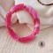 Bracelets joncs élastiques rose gris argent "Pink Mood"