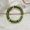 Bracelets élastiques vert assortis  "Garden"