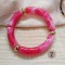Bracelets élastiques rose doré crème "Sweet glam"