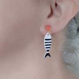 Boucles d'oreilles bord de mer poissons - Bijou tendance