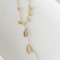 Collier cravate charms pendentifs doré - Bijou créateur
