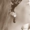 Boucles d'oreille perles goutte rose bonbon  - Bijou bohème tendance