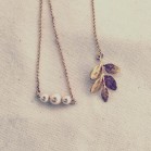 Collier de dos nu argent ou or champêtre chic pour robe de mariée dos nu feuille  "Ainoha"  Bijou mariage personnalisable