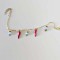 Bracelet breloques piment rose bleu- Bracelet charms