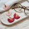 Boucles d'oreille bohèmes rouge style latino - Bijou tendance