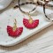 Boucles d'oreille bohèmes rouge style latino - Bijou tendance
