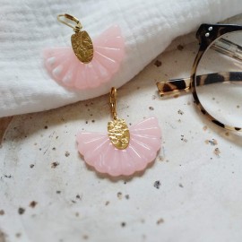 Boucles d'oreille bohèmes rose style latino - Bijou tendance