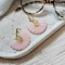 Boucles d'oreille bohèmes rose style latino - Bijou tendance