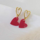 Boucles d'oreilles petits coeurs discrètes - Bijou tendance