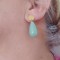 Boucles d'oreille goutte vert pâle - Bijou bohème tendance