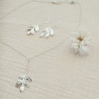 Collier mariée pendentif feuille sur-mesure - Bijou mariage