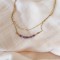 Collier améthystes double rang Amélia - Améthyste bohème chic