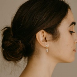 Boucles d'oreille mariée Swarovski goutte cristal "Jade" - Bijoux mariage