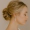Boucles oreille mariee brillants perles zircon "Athénaïs"