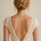 Collier dos nu doré champêtre chic pour robe de mariée dos nu feuille  "Ainoha"  Bijou mariage personnalisable
