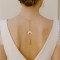 Collier de dos mariee astral oriental lune étoile "Farah" - Bijou mariage