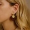 Boucles d'oreille géométriques léopard "Eclat Sauvage" - Bijou tendance inspiration sauvage
