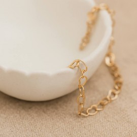 Bracelet coeurs chaîne fine "Sweet hearts" Bijou fin