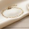Bracelet coeurs chaîne fine "Sweet hearts" Bijou fin