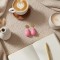 Boucles d'oreille perles goutte rose bonbon  - Bijou bohème tendance