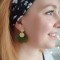 Boucles résine pétales de fleur vert  - Bijou tendance Boucles résine pétales de fleur vert  - Bijou tendance