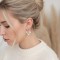 Boucles d'oreille créoles blanc et or - Bijou précieux