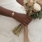 Bracelet mariée élégant fleur perles or ou argent "Awena"  Bijou mariage personnalisable