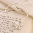 Bracelet mariage cristal Swarovski et fleur "Line" bijoux mariage