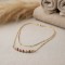 Collier rhodochrosite pierre naturelle double rang Rosalia - Rhodochrosite bohème chic