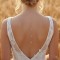 Collier dos Swarovski pendentif goutte de cristal  "Aubrey" - Bijou mariage