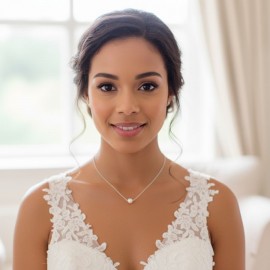 Collier de dos pour robe de mariée dos nu perle goutte  "Giulia"  Bijou mariage personnalisable