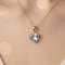 Collier Swarovski pendentif coeur bleu - Bijou précieux 
