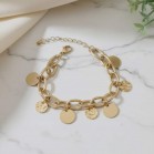 Bracelet chic grosse maille pampilles doré "Enola" Bijou précieux