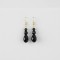 Boucles d'oreille pendantes noires  - Bijou bohème tendance