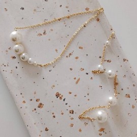 Collier de dos mariée perles en cascade "Anaé"  Bijou mariage