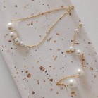 Collier de dos mariée perles en cascade "Anaé"  Bijou mariage