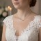 Collier de dos mariée perles en cascade "Anaé"  Bijou mariage