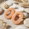 Boucles d'oreille maxi Ô abricot orange  - Bijou tendance