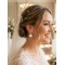 Boucles d’oreilles mariage bohème fleur nacre et anneau Inaya – Bijou délicat fait mainstrass Inaya