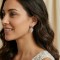 Boucles d'oreille chic zircons forme feuille "Cilia" - Bijoux mariage